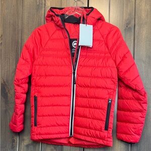 Canada Goose Sherwood Hoody Red Puffer Jacket Youth 14-16